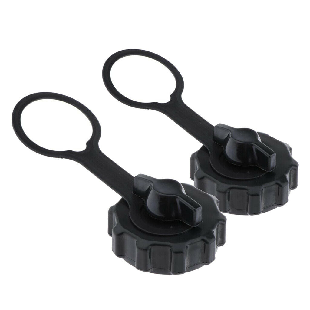2x Outboard Engine Fuel Tank Cap Plastic Cover Black 4/5/ 6  Marine Boat Tank