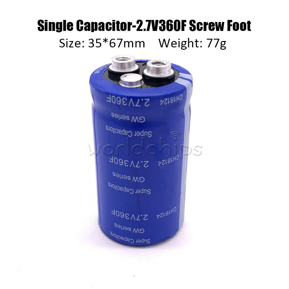 1Pc 2.7-16V 16.6-3400F LOW ESR Electrolytic Capacitor With Protection Board