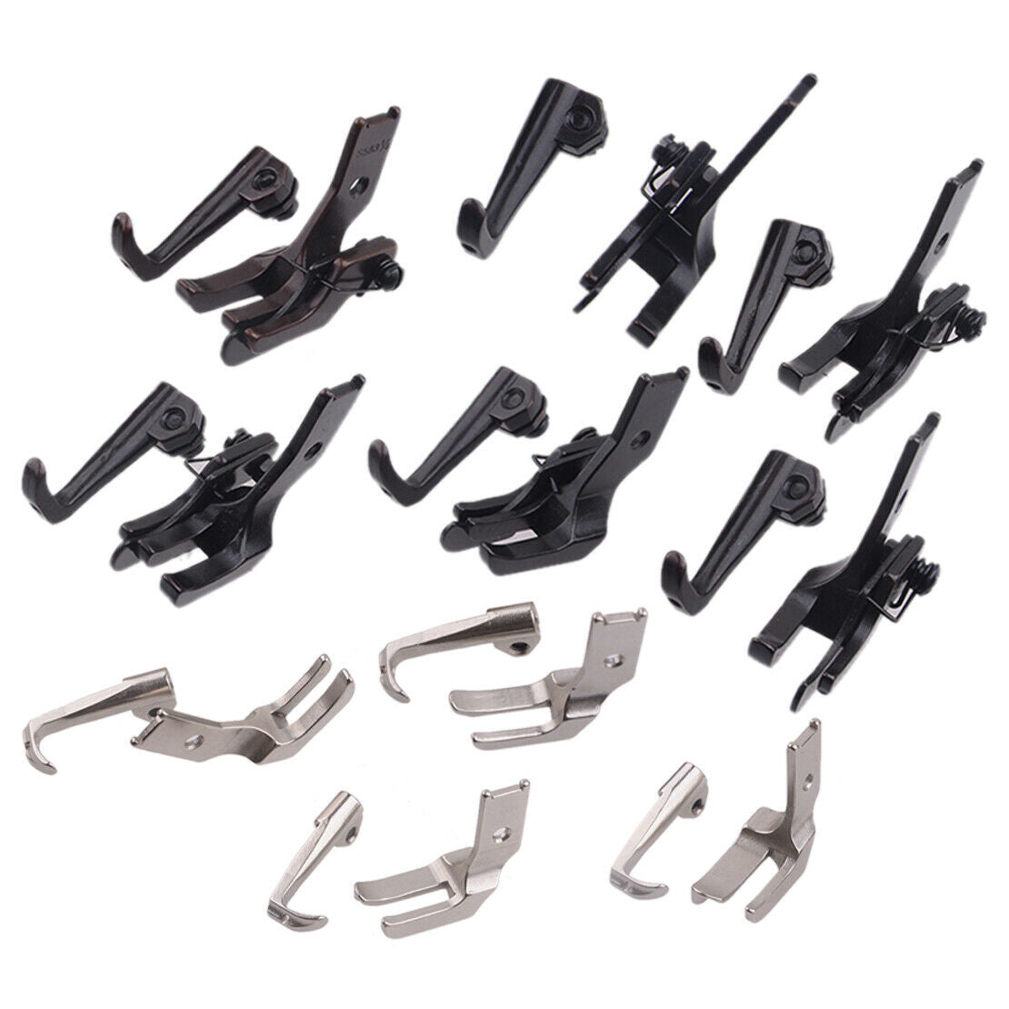 10Set Piping &Walking Foot with Edge Guide fit for JUKI DNU-1541 DNU-241 LU-1510