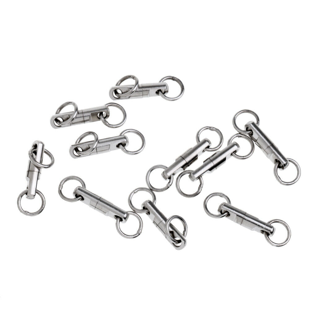 20 Pcs Metal Roll Barrel Fishing Cylindrical Line Plug Fishing