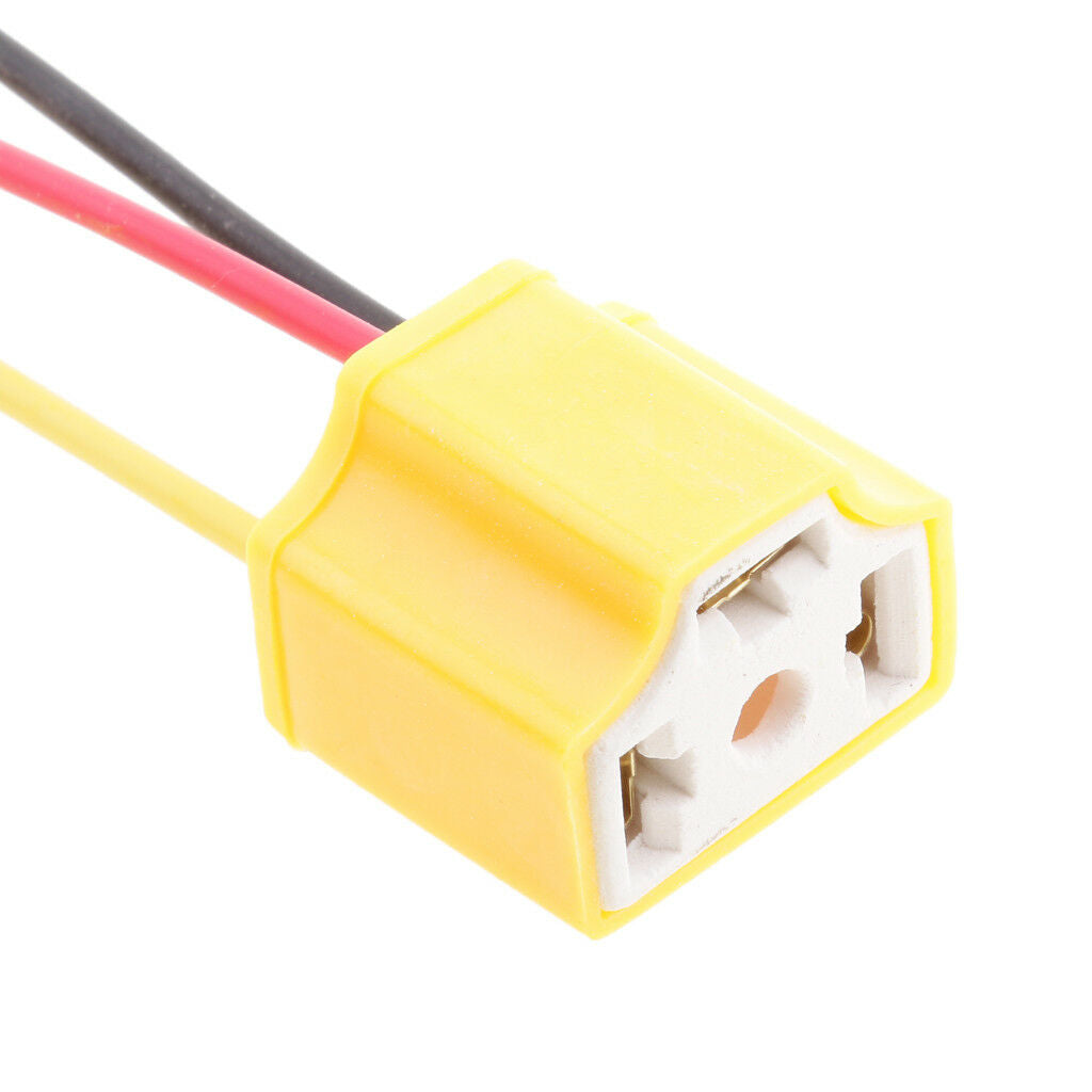 5x 9003 H4 Connector Female Socket Holder Base Light Bulb Harness Pre-wired