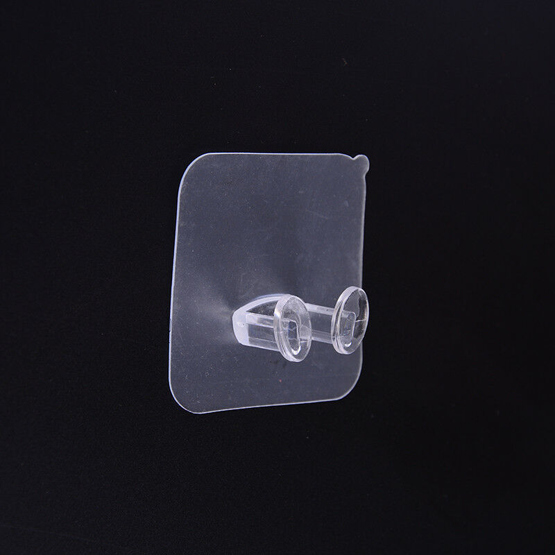 4x/pack home office wall adhesive plastic power plug storage hook random c.l8