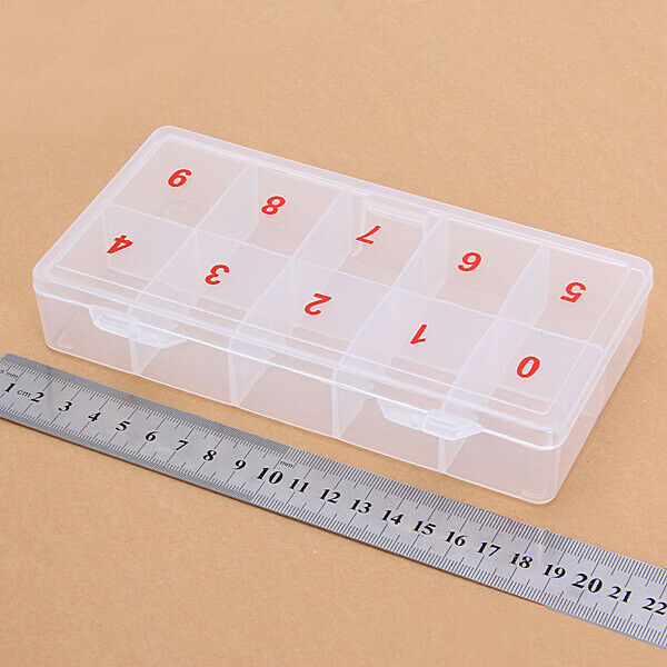 Tip Art Blank Transparent False Nails Cases Case 10 Case