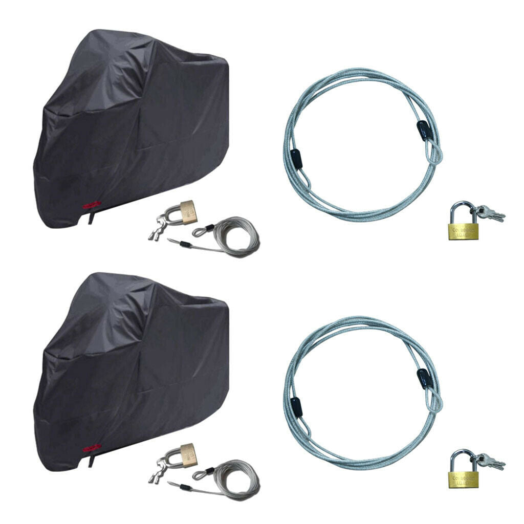 2pcs 70cm Motocycle Cover Cable Lock Mini Security Cable Lock for Bike