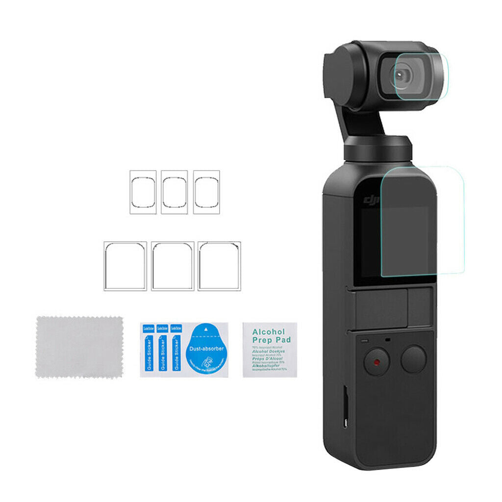 Fiberglass Lens Camera&Screen Protective Film Protect for DJI Osmo Pocket x3