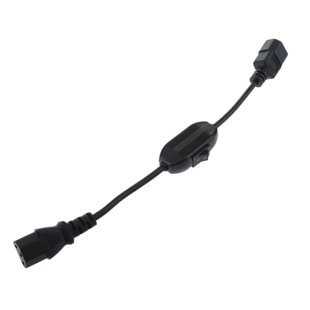 10A IEC 320 C14 Male to C13 Female Power Converter Adapter Cable with Switch