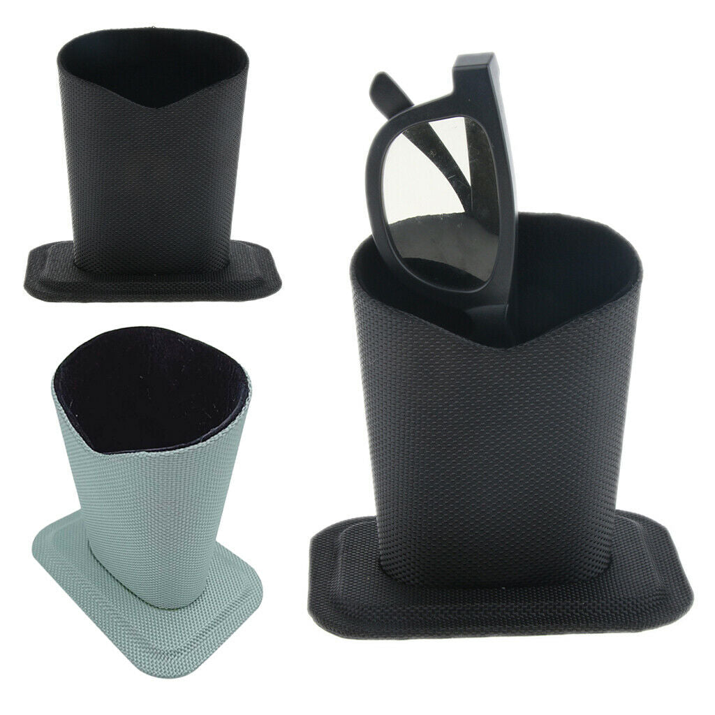 4 Packs Wearpoof Fabric Eyeglass Pen Holder Stand Upright Glasses Case Box