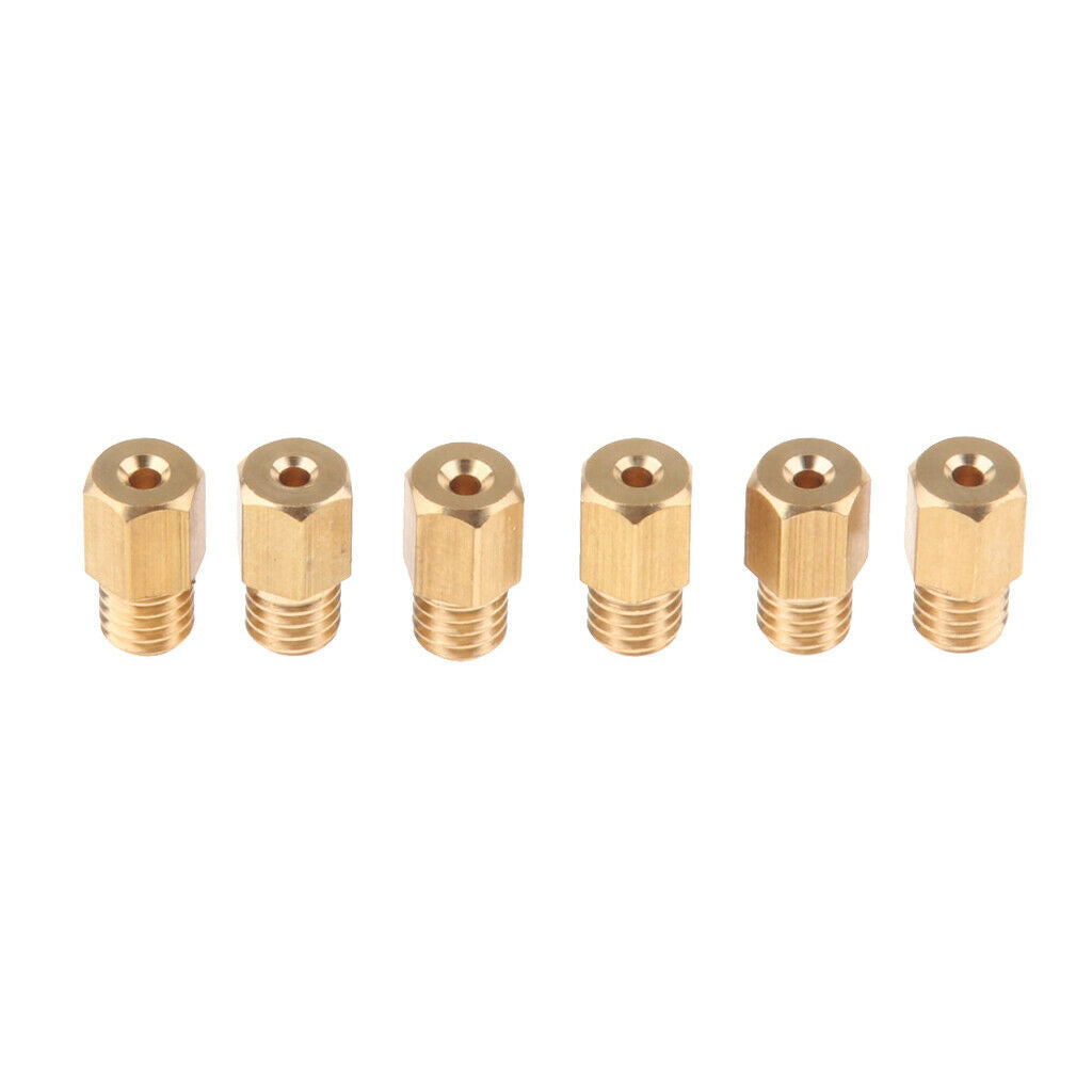 6Pcs M5 Carburetor Carburetor Hex Main Jet 160 170 180 190 200 210