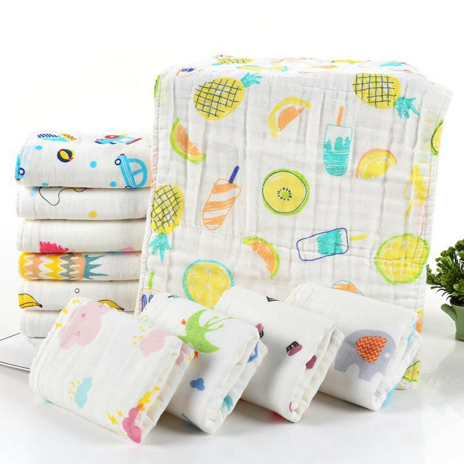 3-Pack Child Baby Towels Kids/Infant Wash Cloths Water Absorption