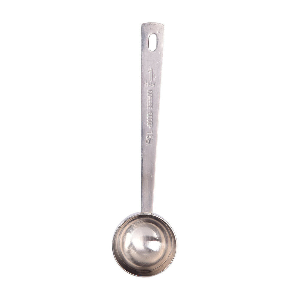 Coffee Measure Spoon Tablespoon Stainless Steel Scoop Coffee Tea Baking Su.l8