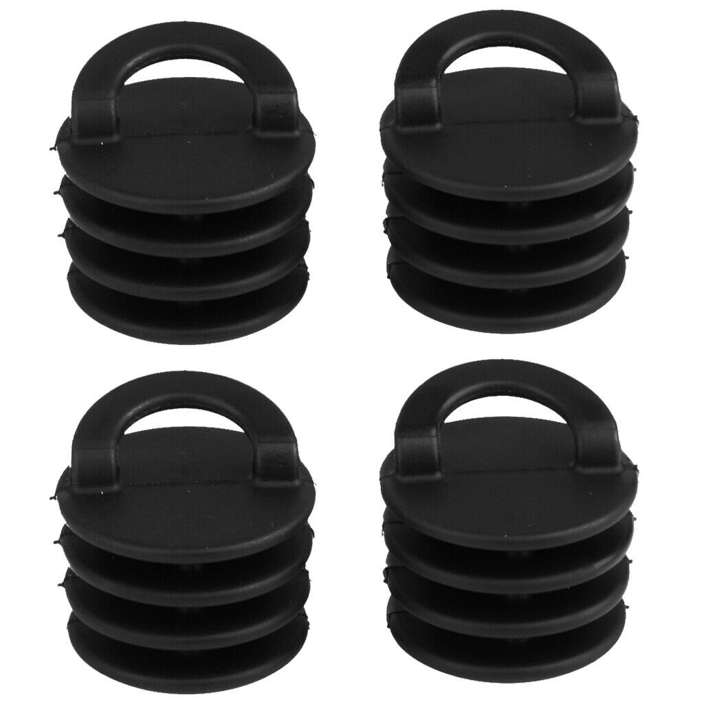 Pack 8 Marine Boat Drain Plugs - Kayak Accessories - Lightweight & Functional