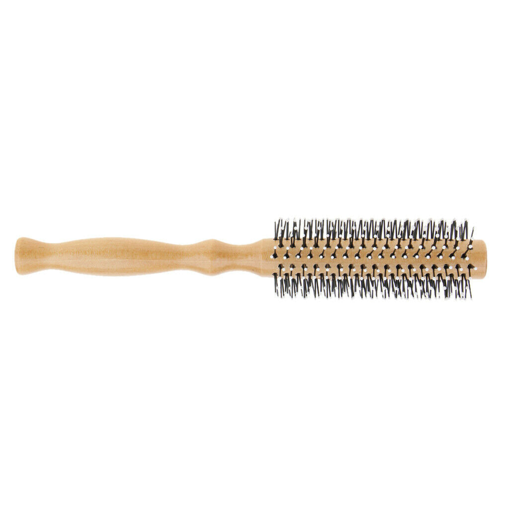 3x Wood  Brush Round Hair Comb Wavy Curly Styling Care Curling Brush