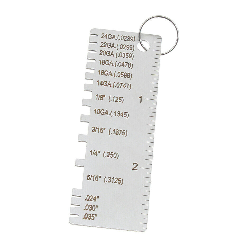 Stainless Steel Sheet Thickness Gauge Welding Gage Soldering Inspection Tool