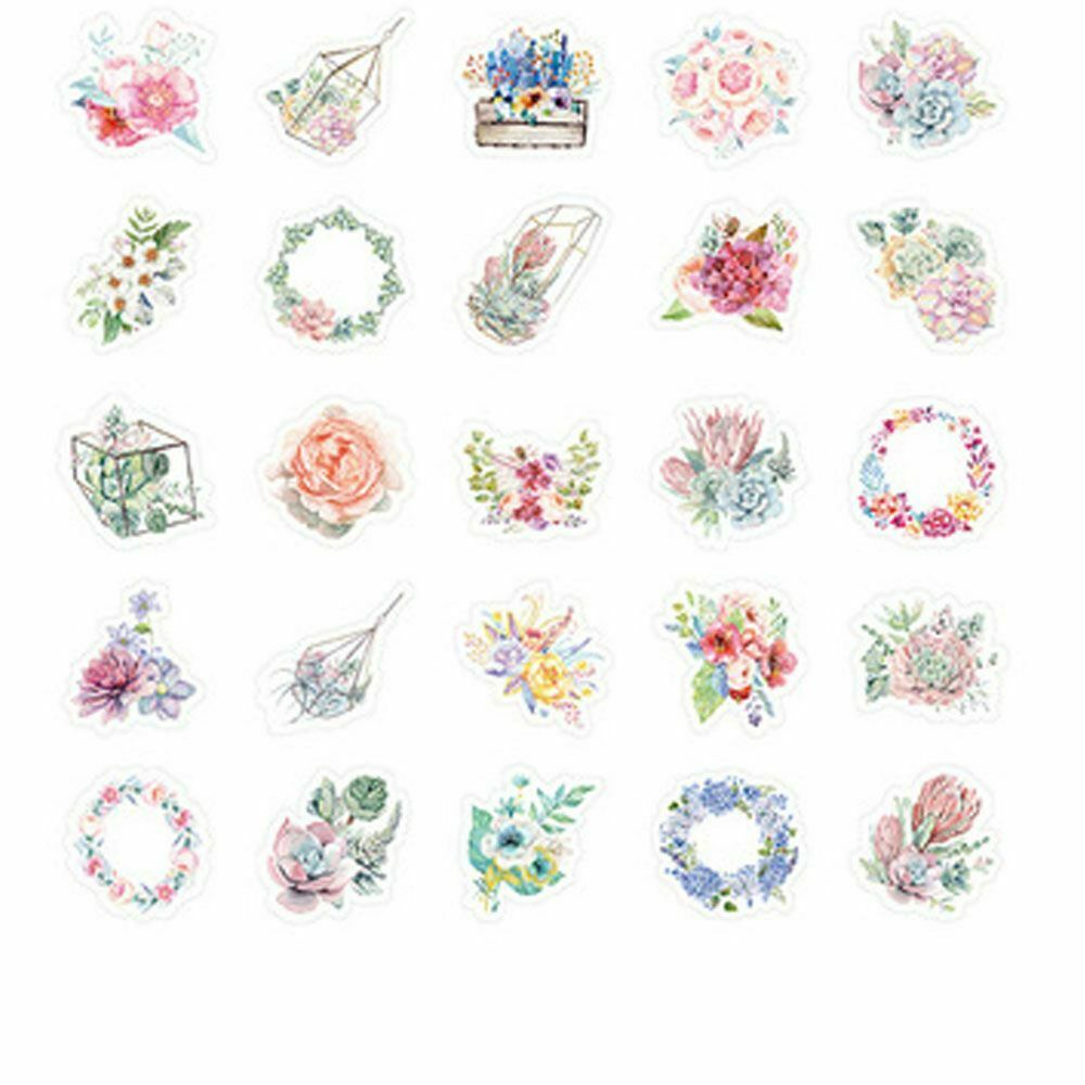 Types Stationery Supplies Diary Stickers Scrapbook Stickers Flower Material