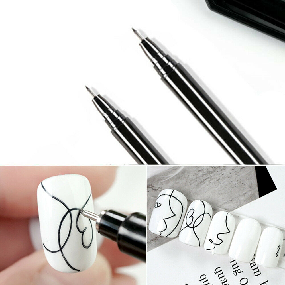 1Pc Nail Art Graffiti Pen Waterproof Painting Drawing Line Pen DIY Manicure Tool
