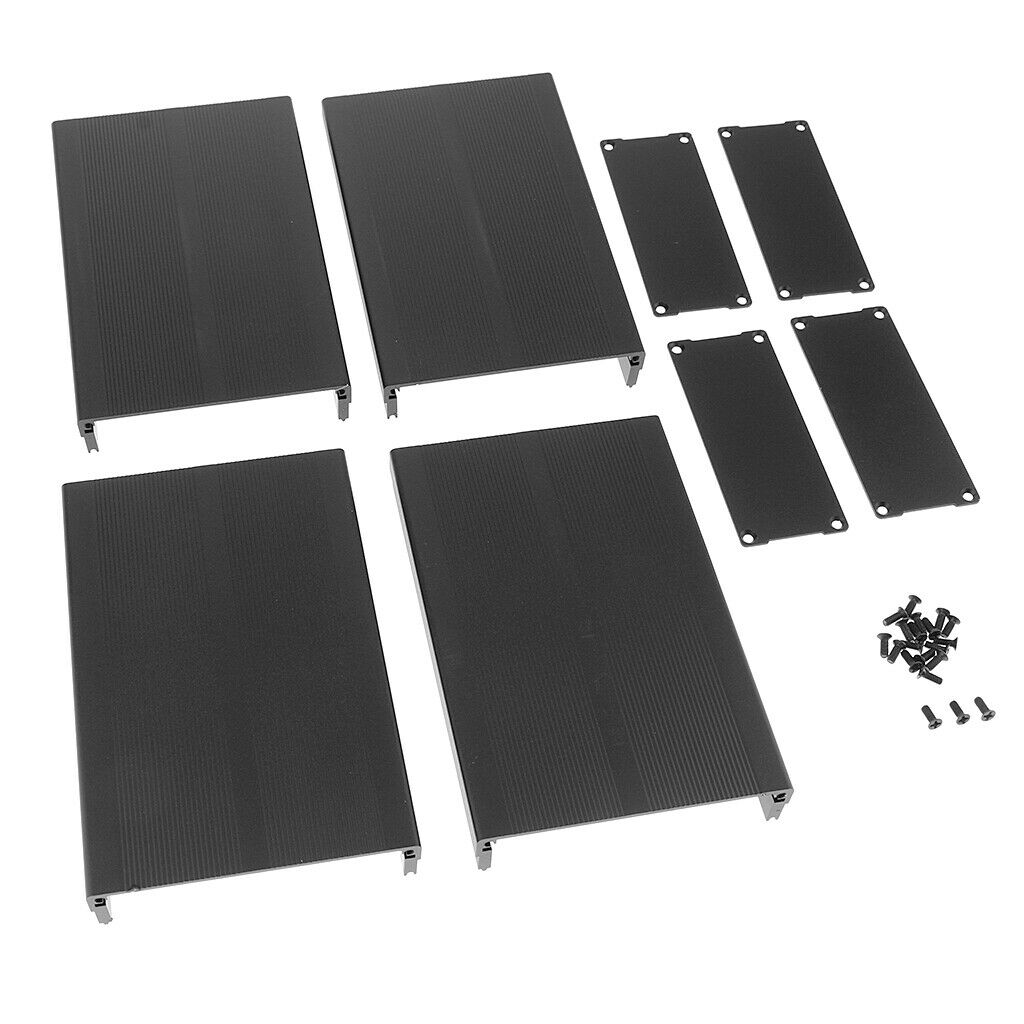 2Pcs Aluminum Enclosure PCB Cooler Box Case DIY for Projector 97x40x150mm