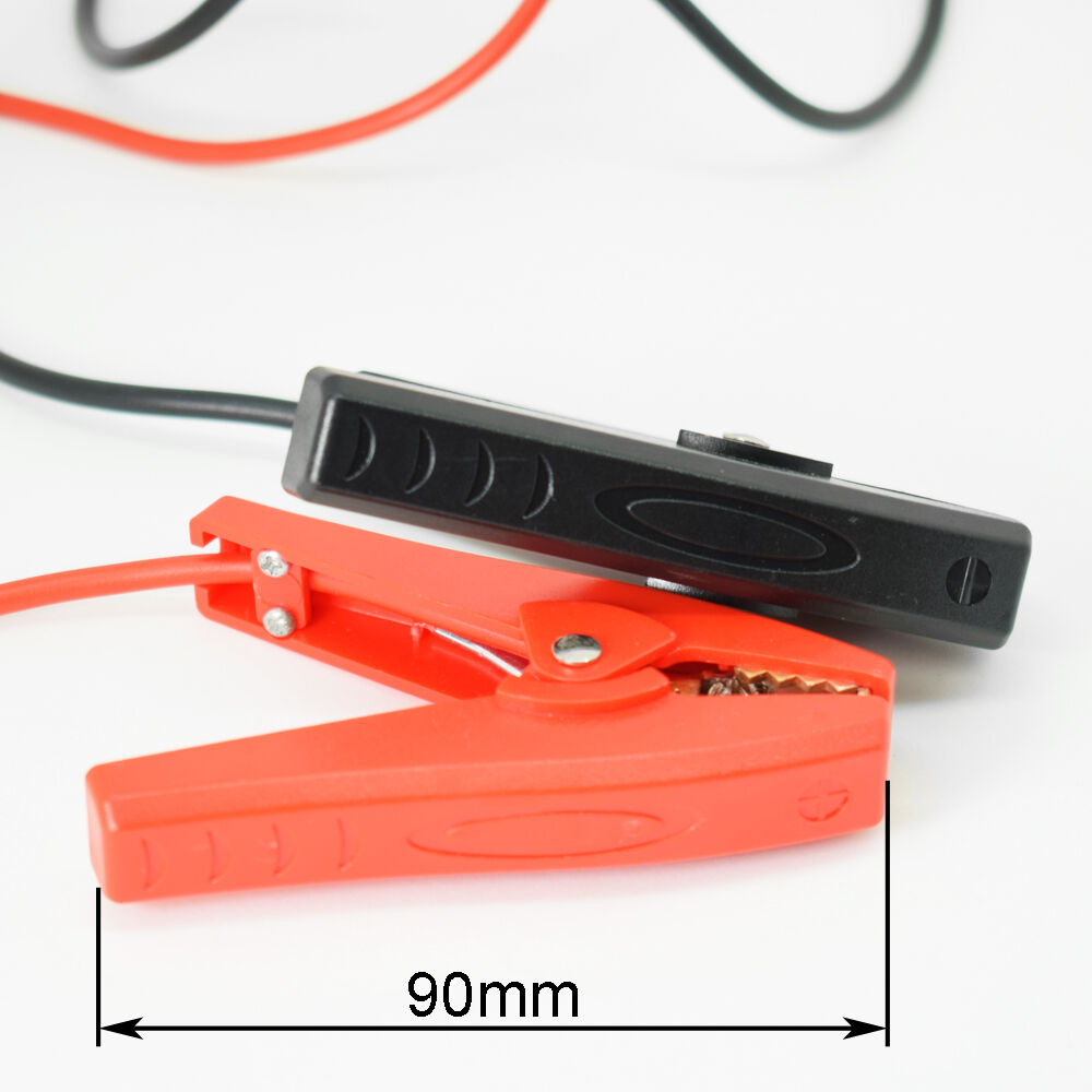1pair 1M/3.3ft 4mm Banana Plug To Alligator Battery Clip Clamp Silicone Cable