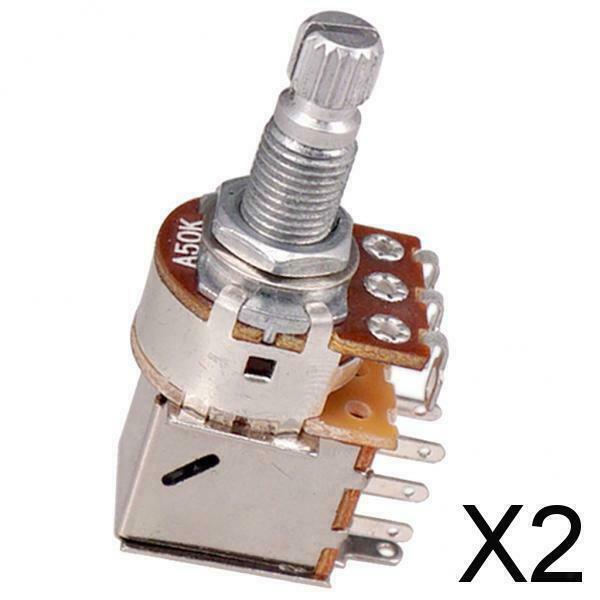 2X Push Pull Potentiometer Switch Control Pot for Electric Guitar Bass A50K