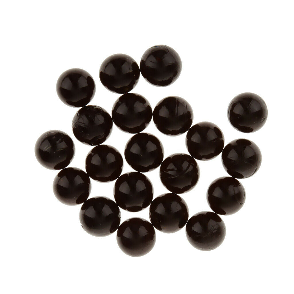 20x Round Glass Marbles Beads Toys for Classic Style Games Crafts Decors