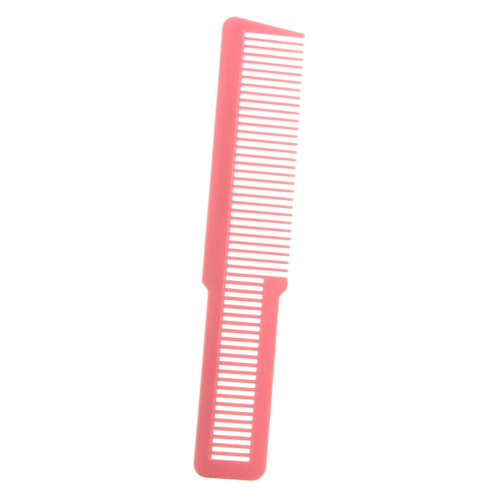 6 Piece 8" Barber's Flattop Hair Clipper Cutting Combs Plastic Hairdressing
