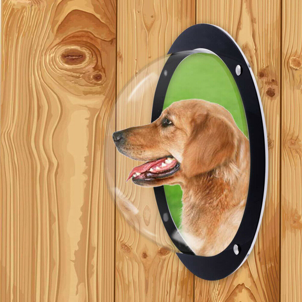 Transparent Durable Acrylic Pet Dog Fence Dome Window Safe Flap Door