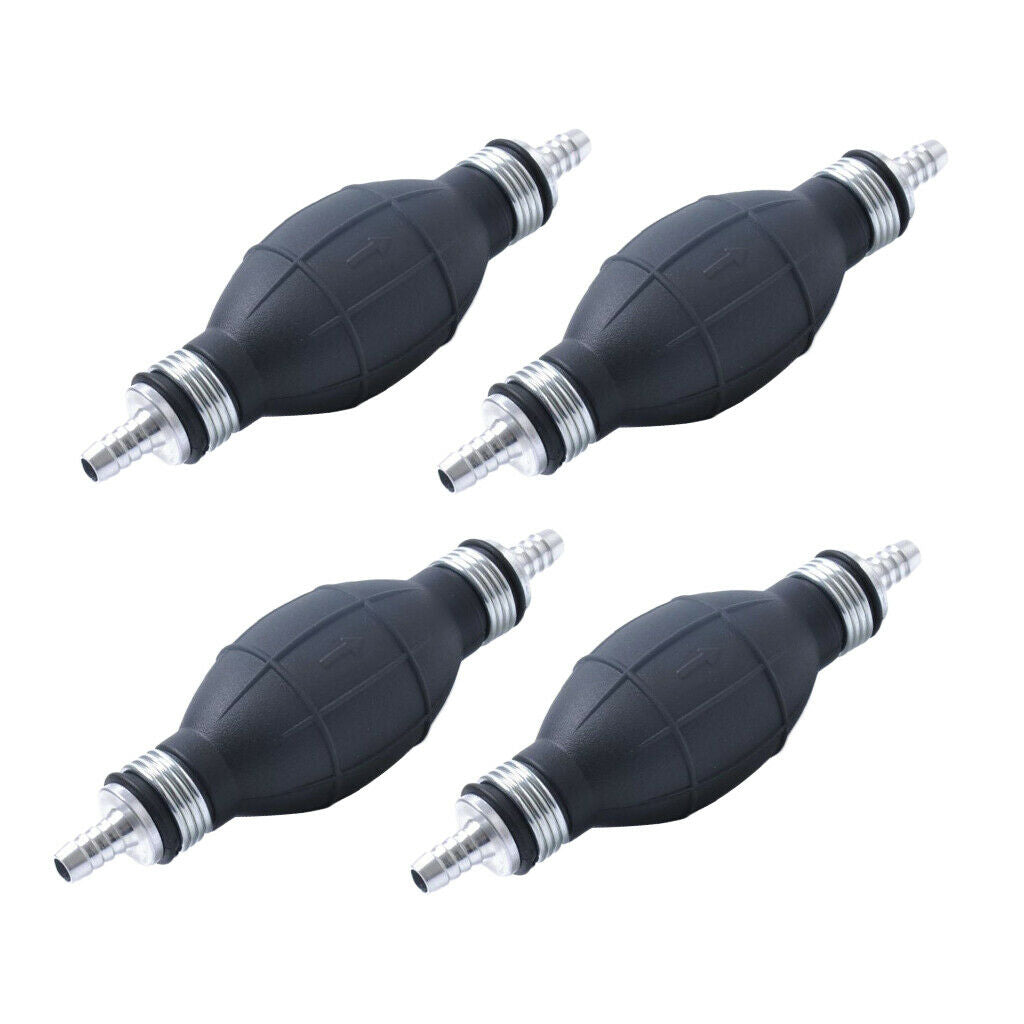 8mm Gas Petrol Fuel Pump Hand Primer Bulb for Car Boat Marine Outboard x4pcs
