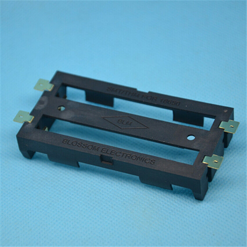 Battery Holder 18650 2 slot Battery Cells Clip Holder Box Case Black Shell Case