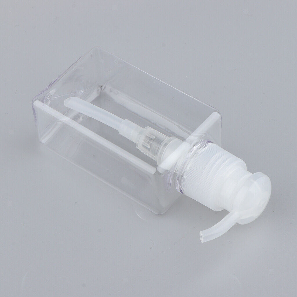 2Pcs PETG Lotions Shampoo Body Wash Soap Cosmetics Plastic Pump Bottle 100ml