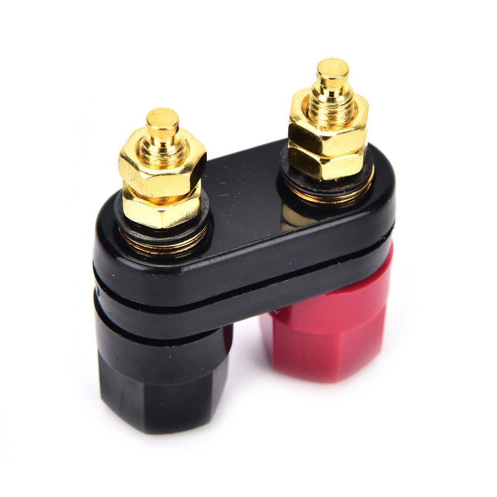 2pcs banana plugs couple terminals red black connector amplifier binding post SJ