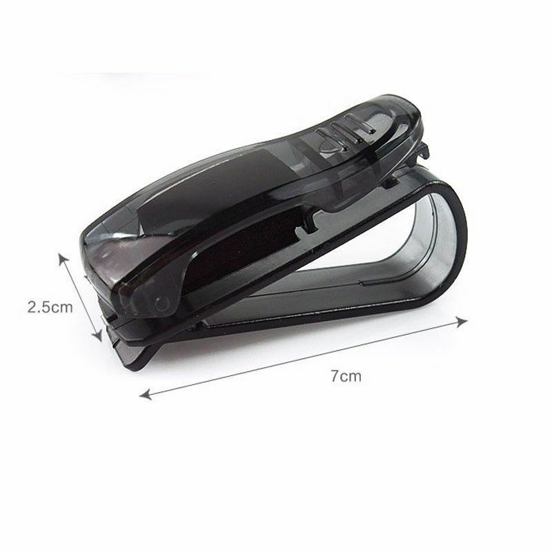 Car Use Glasses Clip On Car Sun Visor Ticket Card Holder Sun Glasses Case 1pc