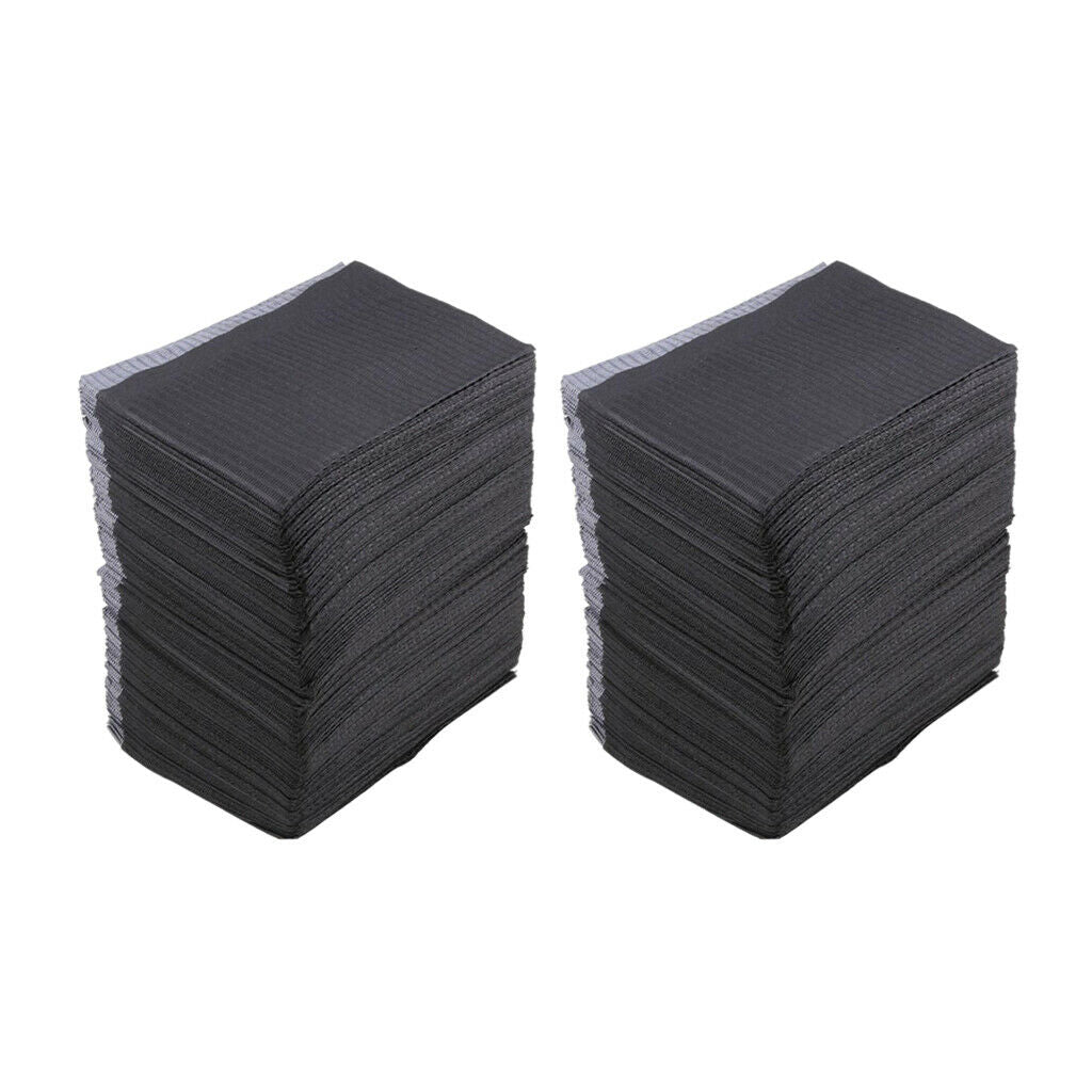 250pcs Disposable Tattoo Table Covers Dental Napkins Accessories Black