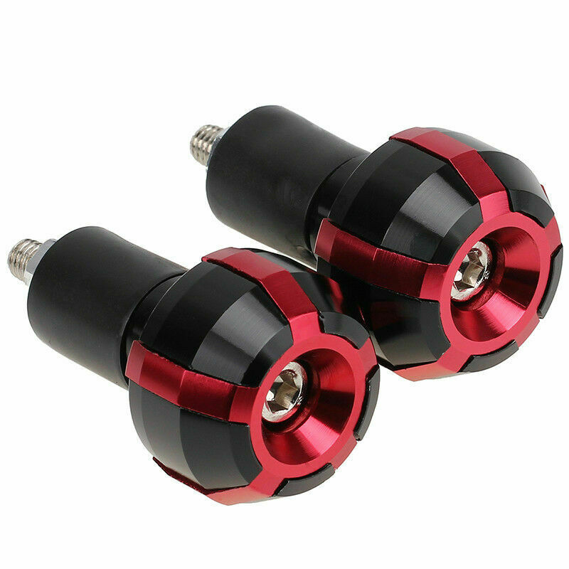7/8" Anti-Vibration Slider Bar Cover Motorcycle Handlebar End Plugs Grip Caps