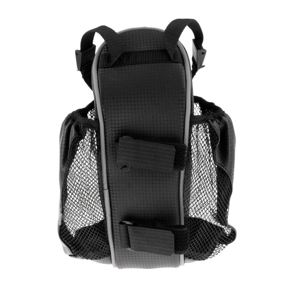 Mountain Road Bike Tail Pouch Road Bicycle Cycling Seat Saddle Bag Black