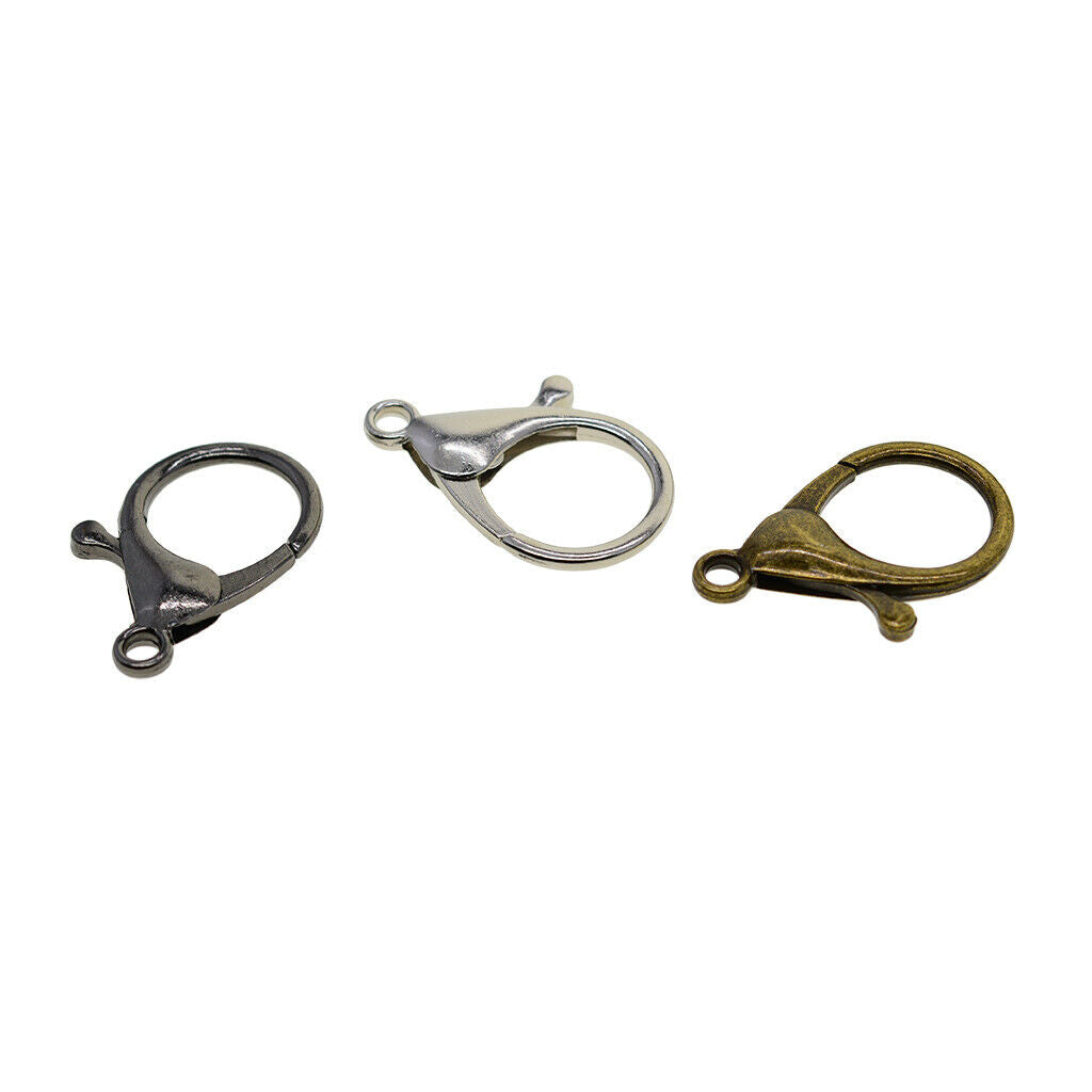 30pc Mix Large Lobster Clasps Alloy Lobster Claw Clasps DIY Jewelry Findings