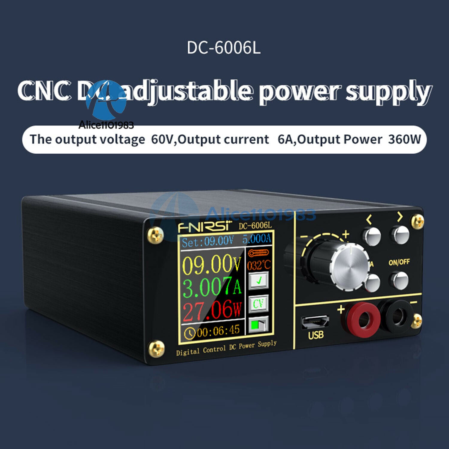 DC6006L DC 6V-70V Adjustable Programmable Step-Down Power Supply Module
