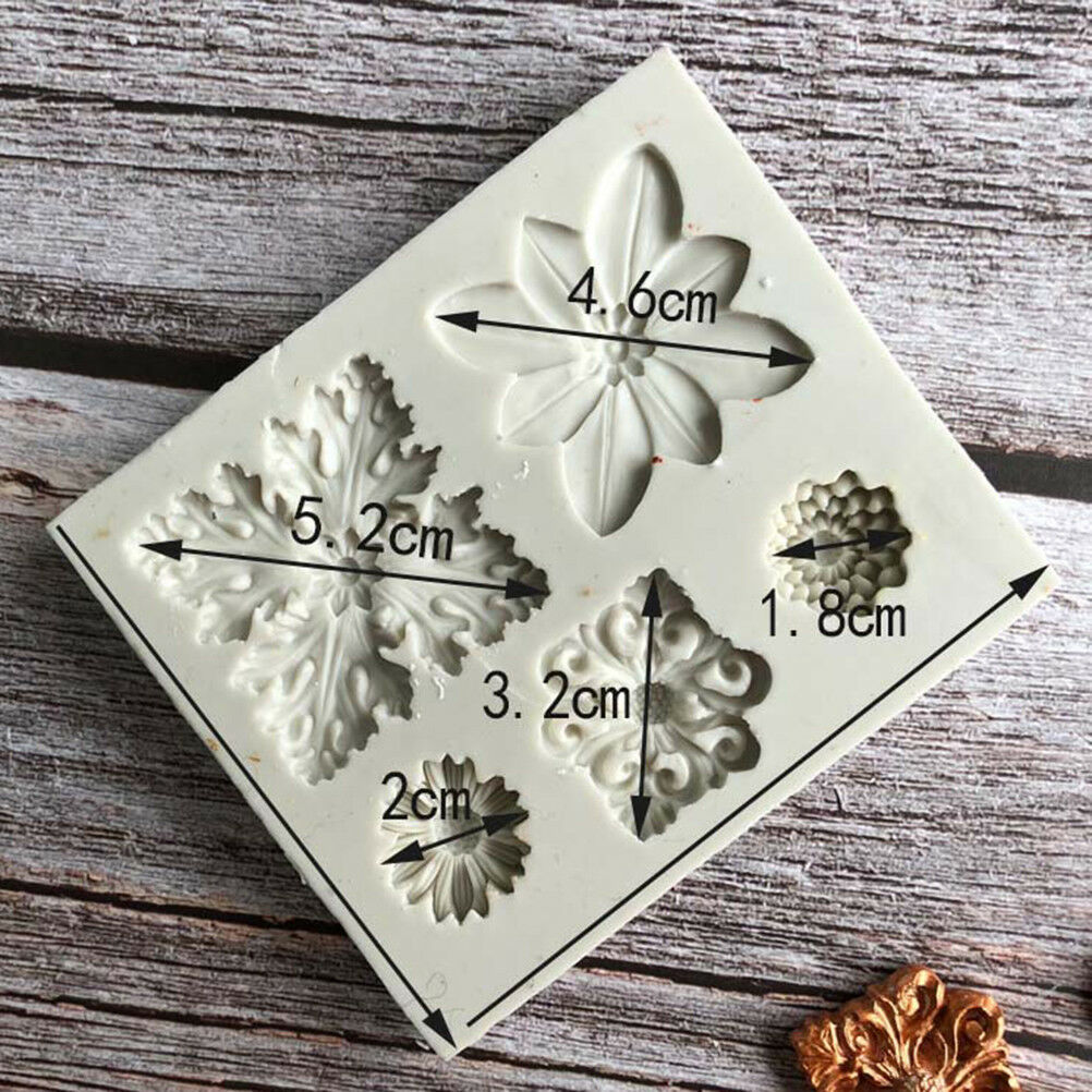 Retro flowers totem silicone mold DIY fondant cake mold chocolate mold ba.l8