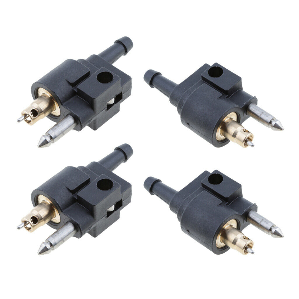 Pack of 4 Fuel Hose Line Connector Joint For Yamaha Outboard Engine Fuel