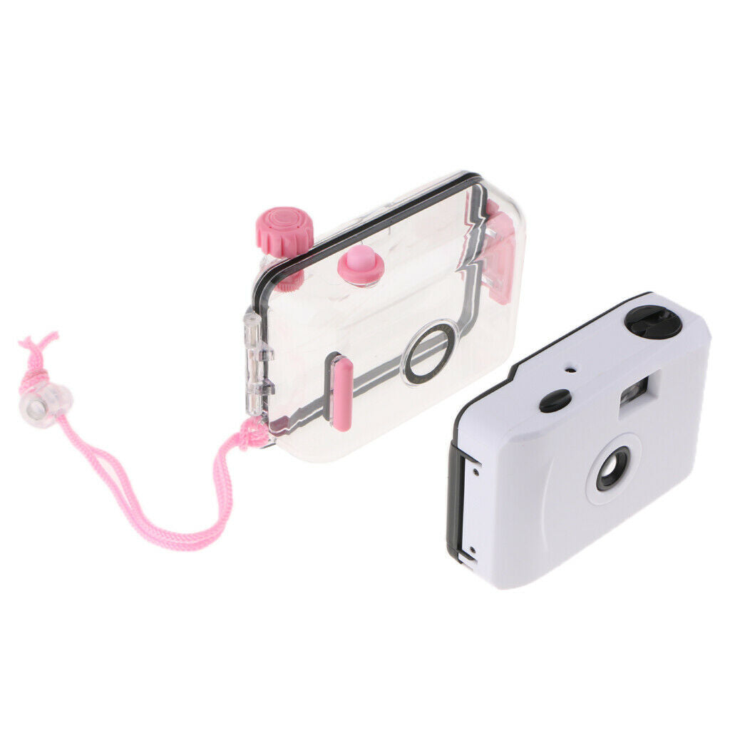 Underwater Waterproof Film Camera with Housing Case Scuba Diving 16ft White
