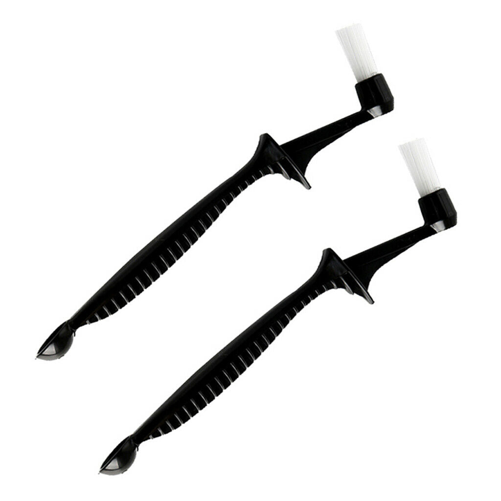 2Pcs Coffee Machine Brush Cleaner Nylon Espresso Brush with Spoon,Unique Design
