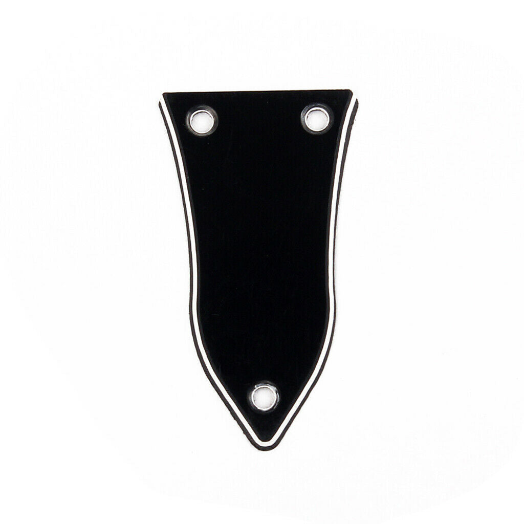 2 Pieces 3ply Truss Rod Cover 3 Screws Sets for Guitar DIY Parts 49.5x28mm