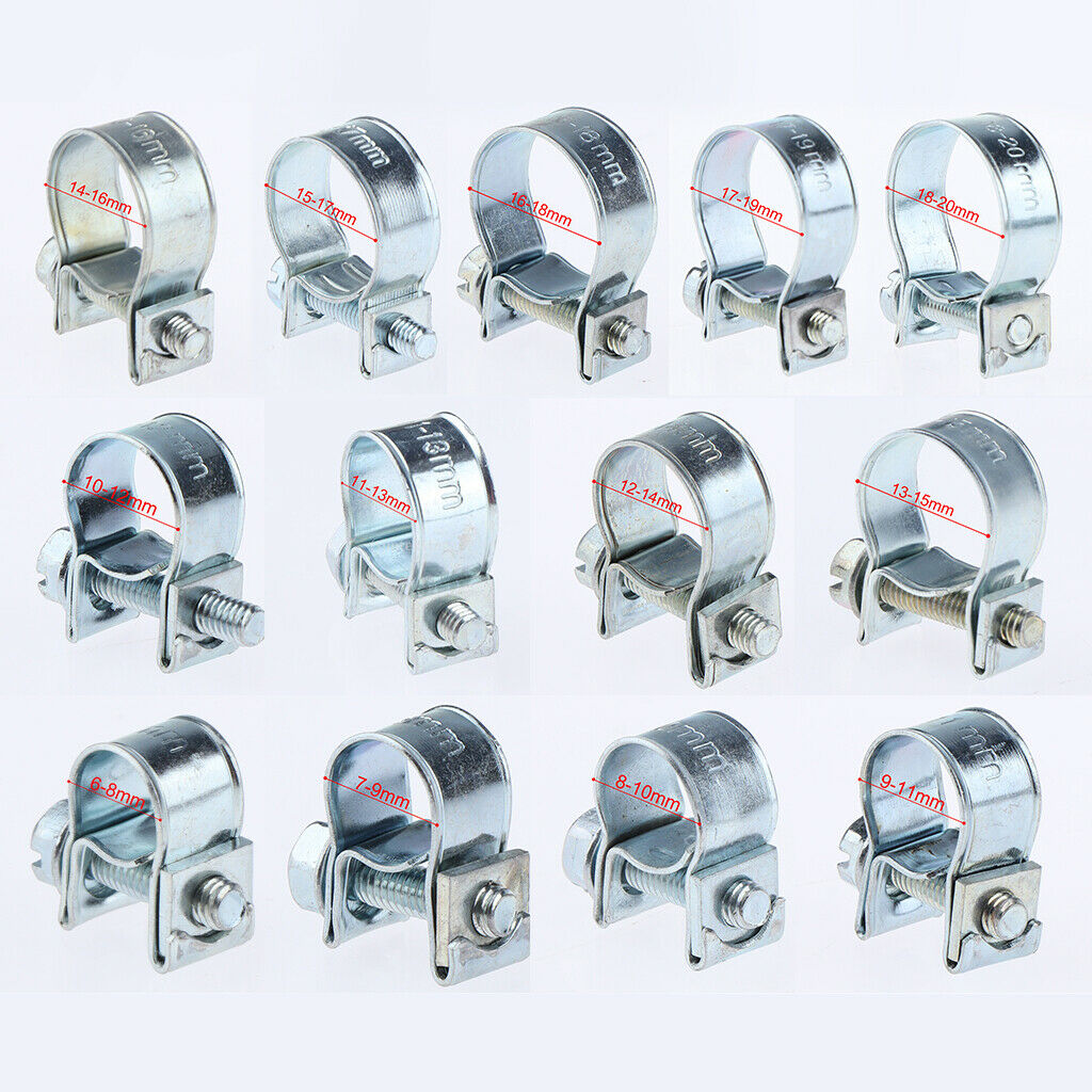 70pcs Hose Clamps Fuel Line Clips Clamp For   Petrol Pipe