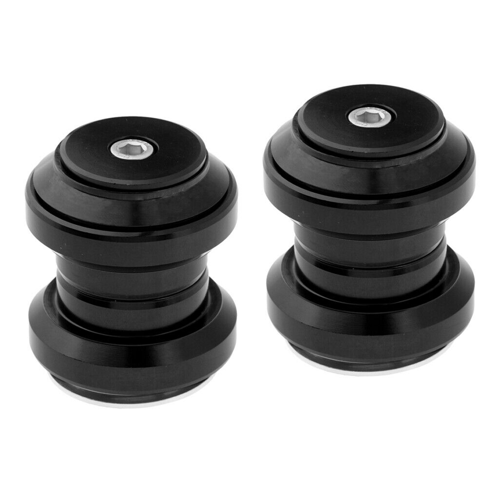 2x 1-1/8inch Headset Bicycle Ball Headset Cycling Bike Accessories Black