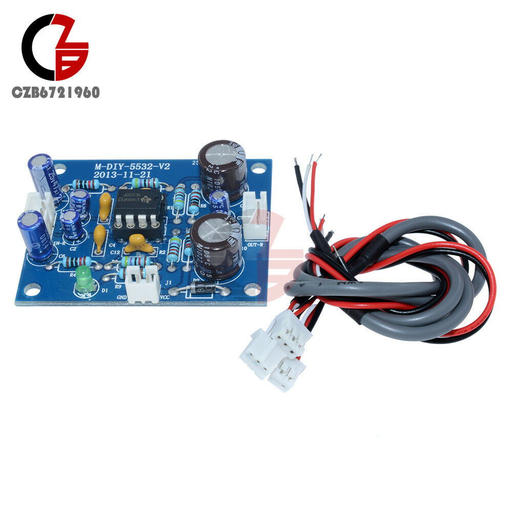 NE5532 OP AMP HIFI Preamplifier Signal Amplification Board for Bluetooth Pre-amp