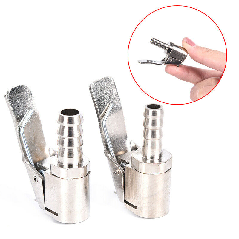6mm Auto Air Pump Chuck Clip Inflator Valve Connector Clamp Tire Repair Tool DD