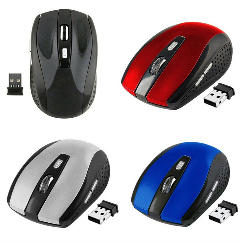 2.4g wireless mouse mini cordless optical mice 6 buttons 1800 dpi for PC