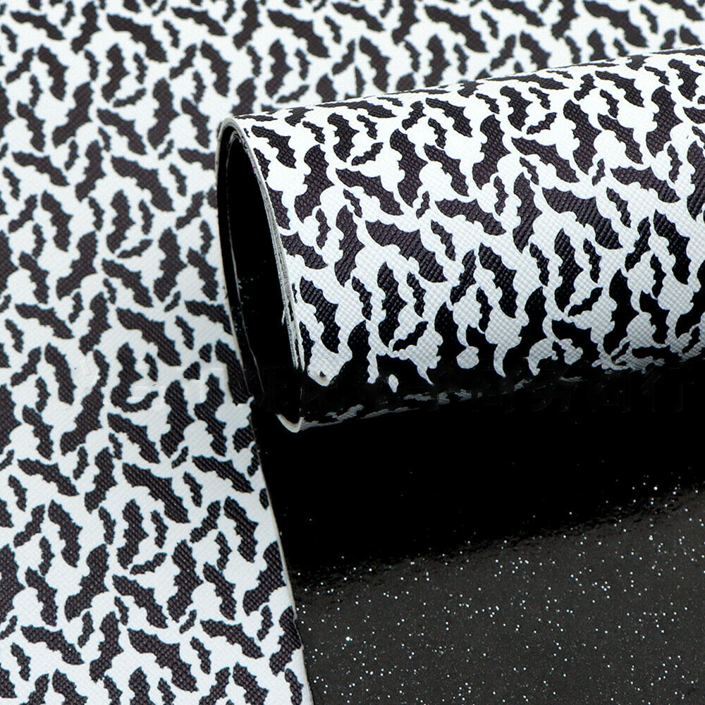 20*33cm Halloween Bat Double-sided PU Leather Glitter Fabric DIY Sewing Crafts