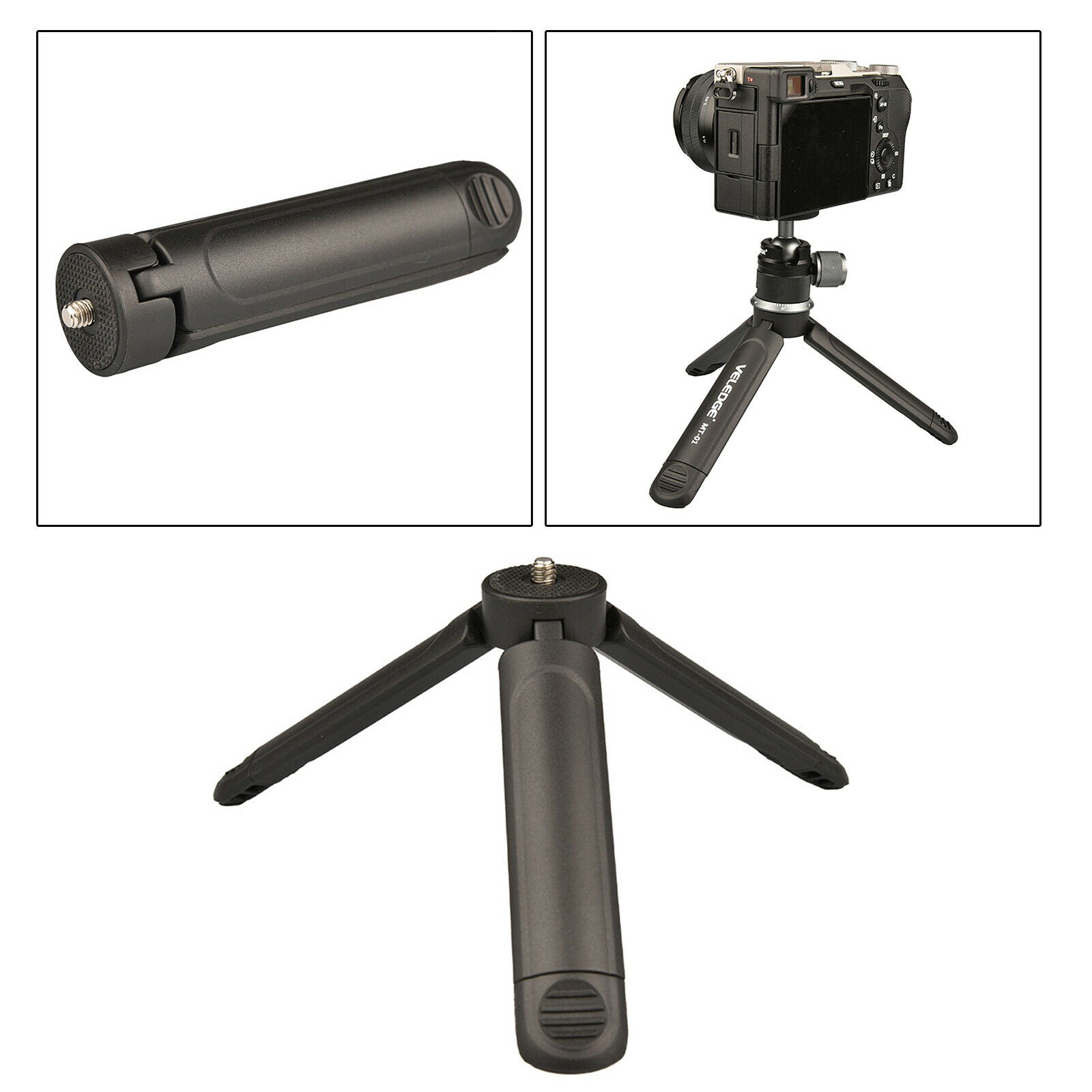 Mini Two-Stage Tabletop Tripod Camera Mini Vlog Tripod Grip Tripod Portable