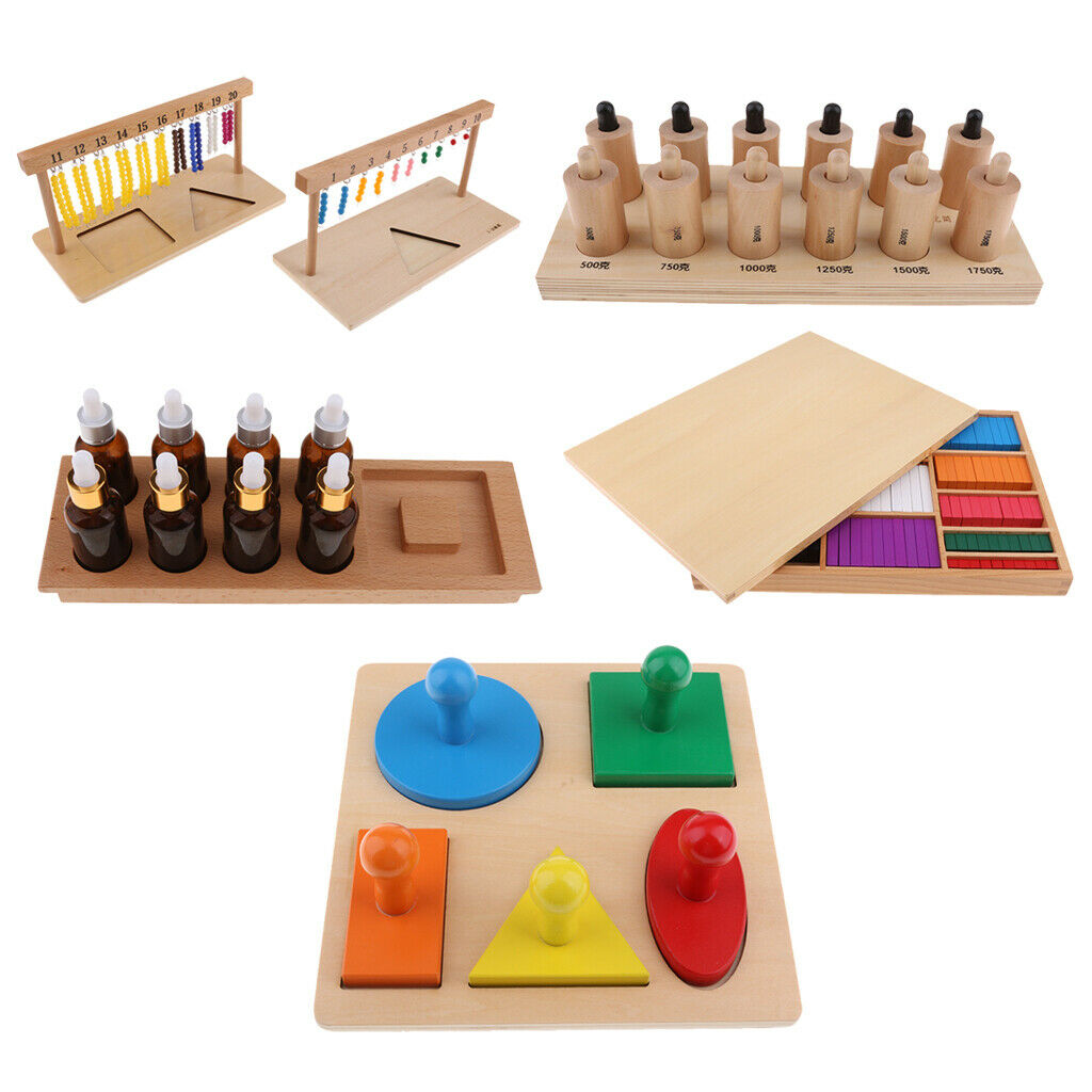 Montessori Puzzle Board, Geometric Shape Learning, Kids Early Education Toys