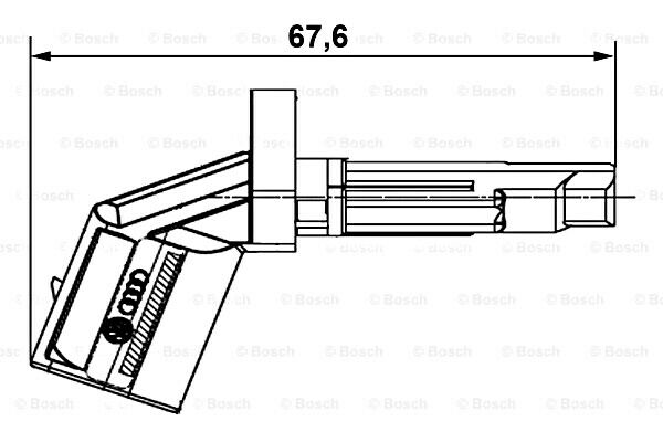 2002- AUDI A4 B8 A6 C7 A7 VW Phaeton ABS Wheel Speed Sensor BOSCH 0265007930