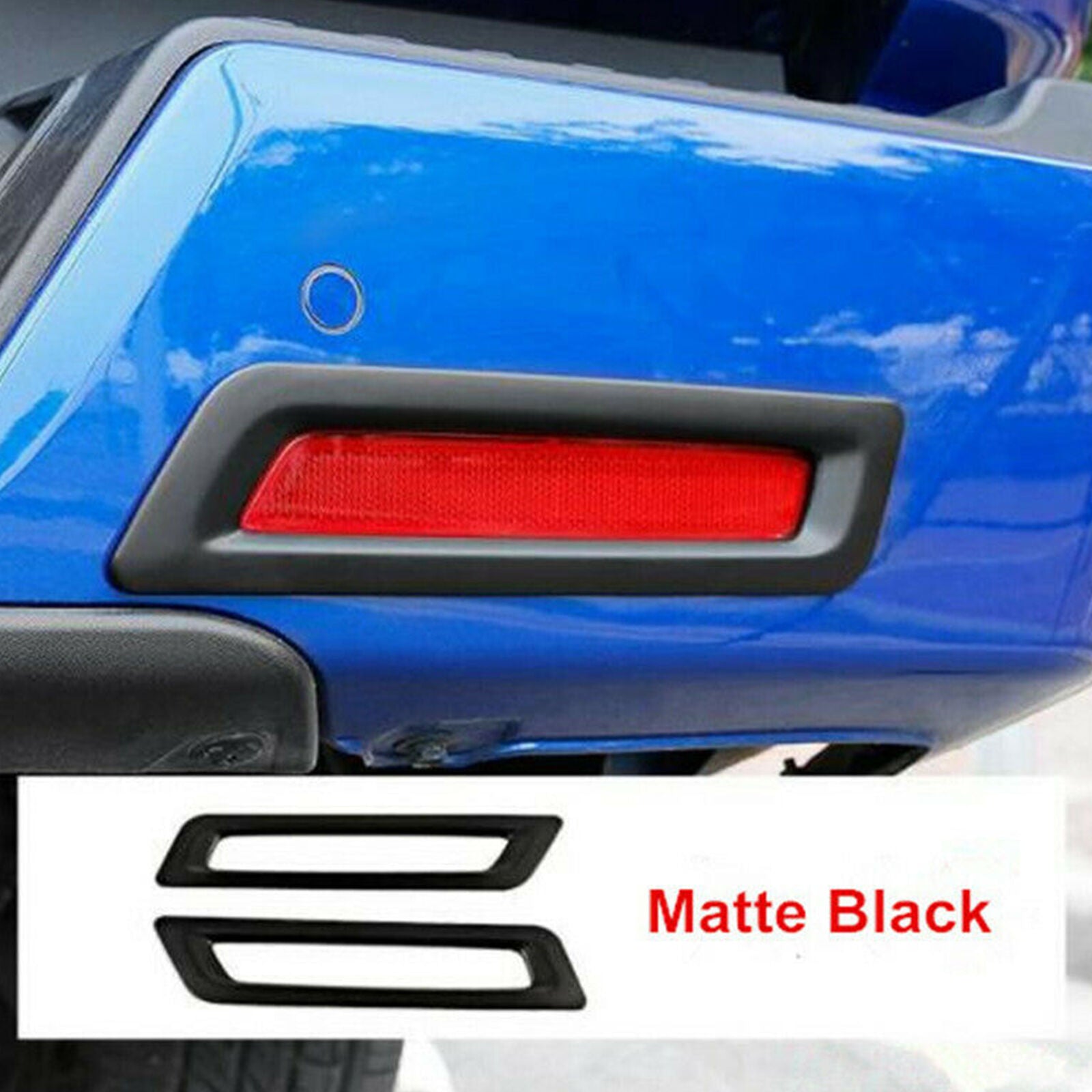 Matte Black Rear Fog Lamp Bumper Light Cover Trim For GWM Cannon Ute 2020 2021